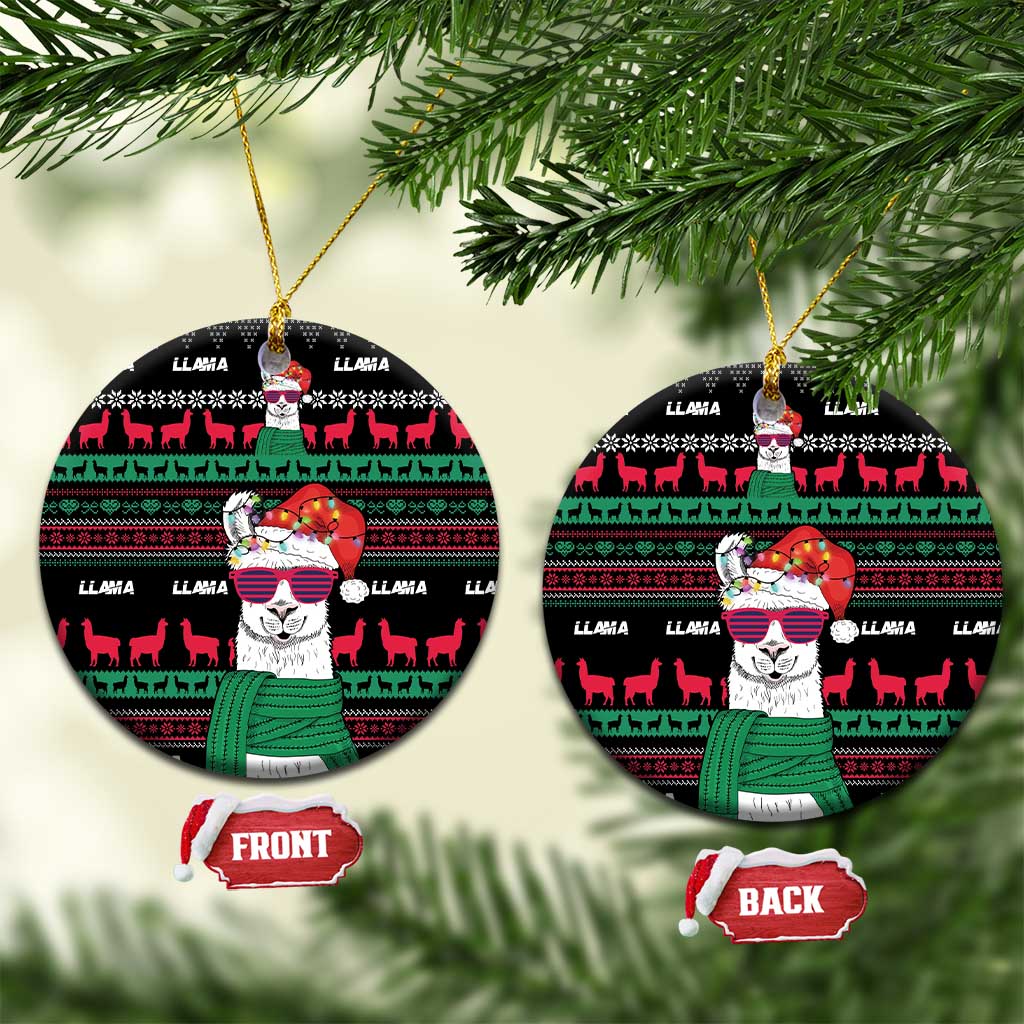 Llama Funny Ceramic Ornament Llama Christmas DT04