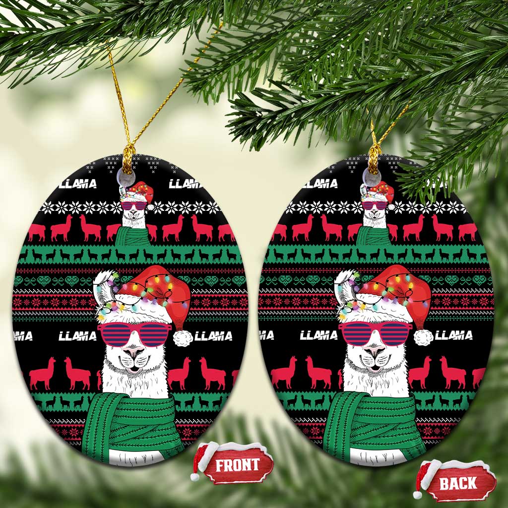 Llama Funny Ceramic Ornament Llama Christmas DT04
