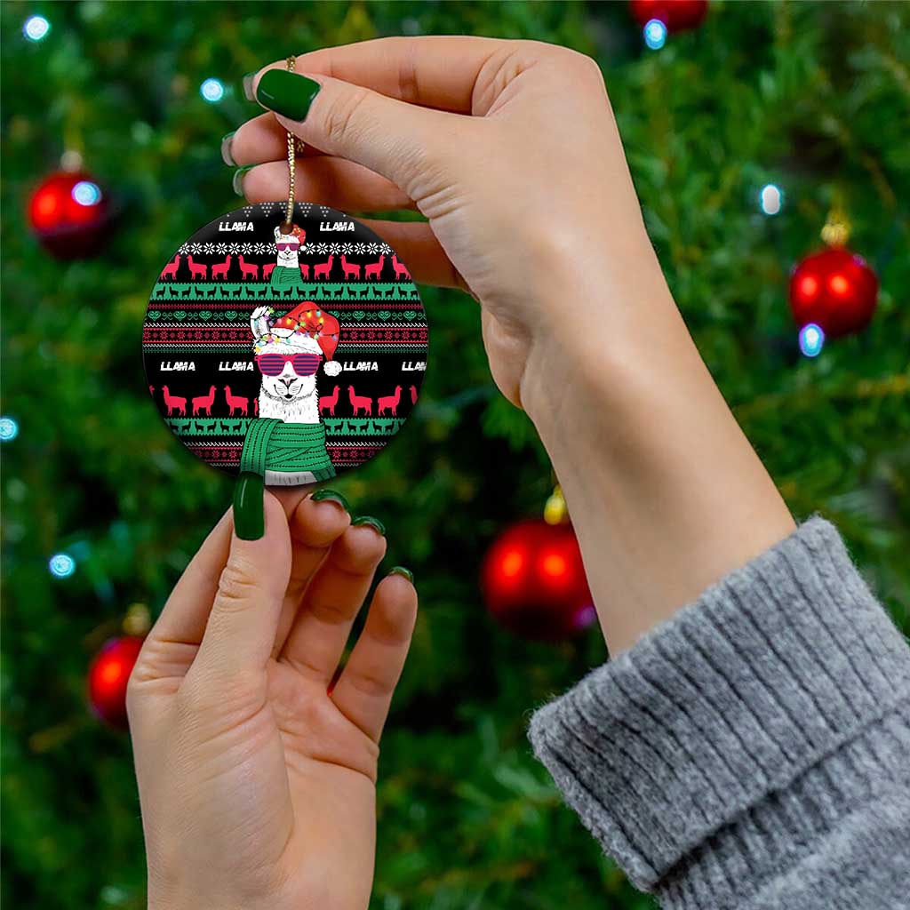 Llama Funny Ceramic Ornament Llama Christmas DT04