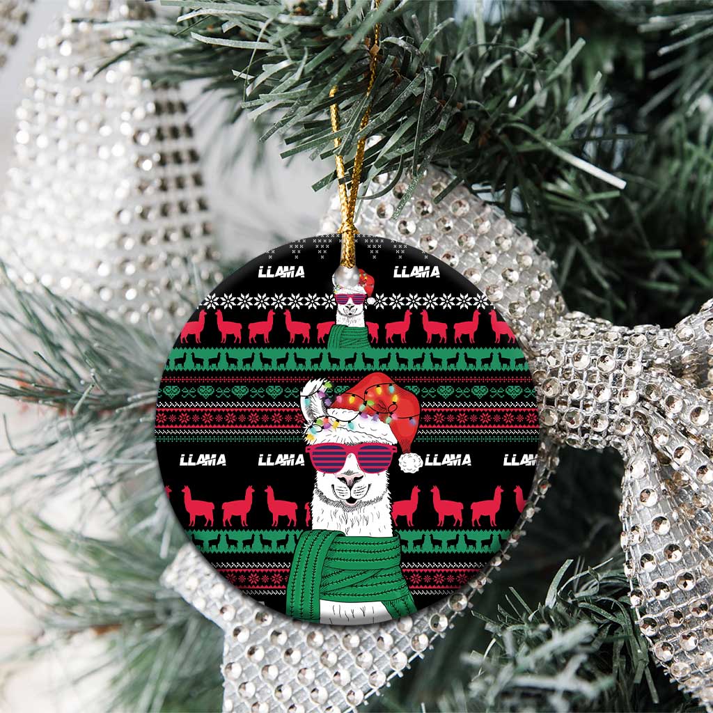 Llama Funny Ceramic Ornament Llama Christmas DT04