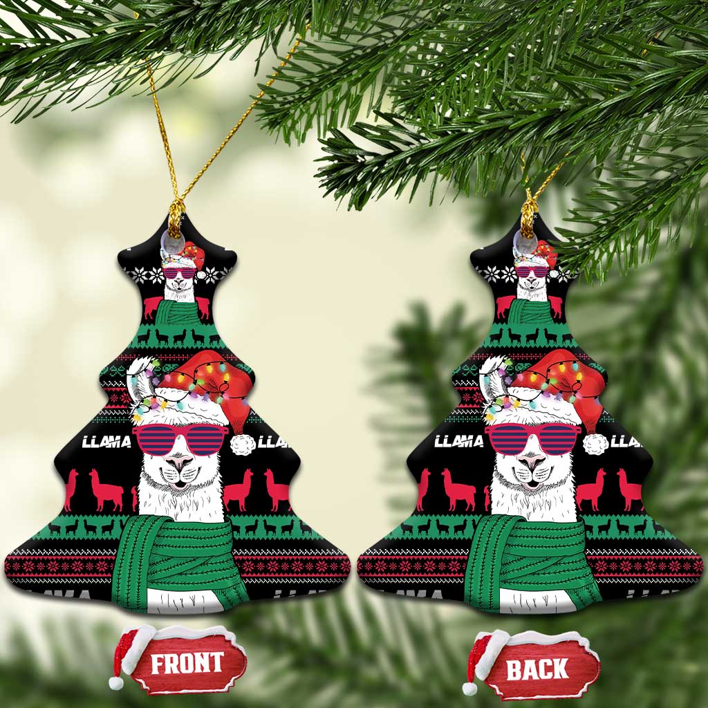 Llama Funny Ceramic Ornament Llama Christmas DT04
