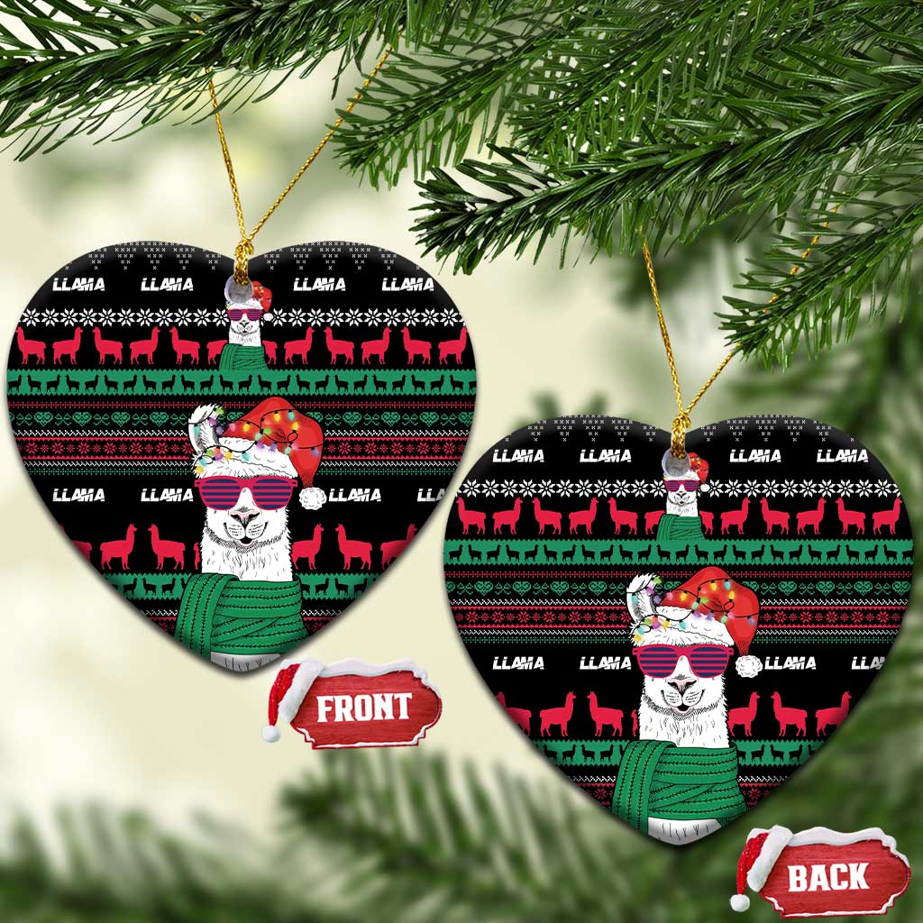 Llama Funny Ceramic Ornament Llama Christmas DT04