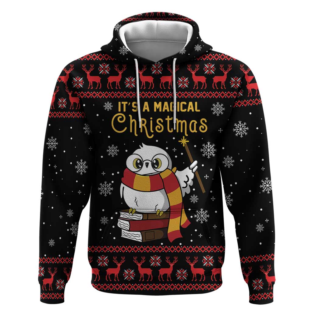Magical Christmas Hoodie Owl Book Xmas DT04