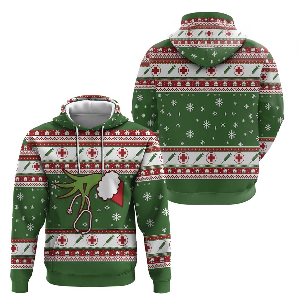 Nurse Hoodie Nurse Grinch Christmas DT04