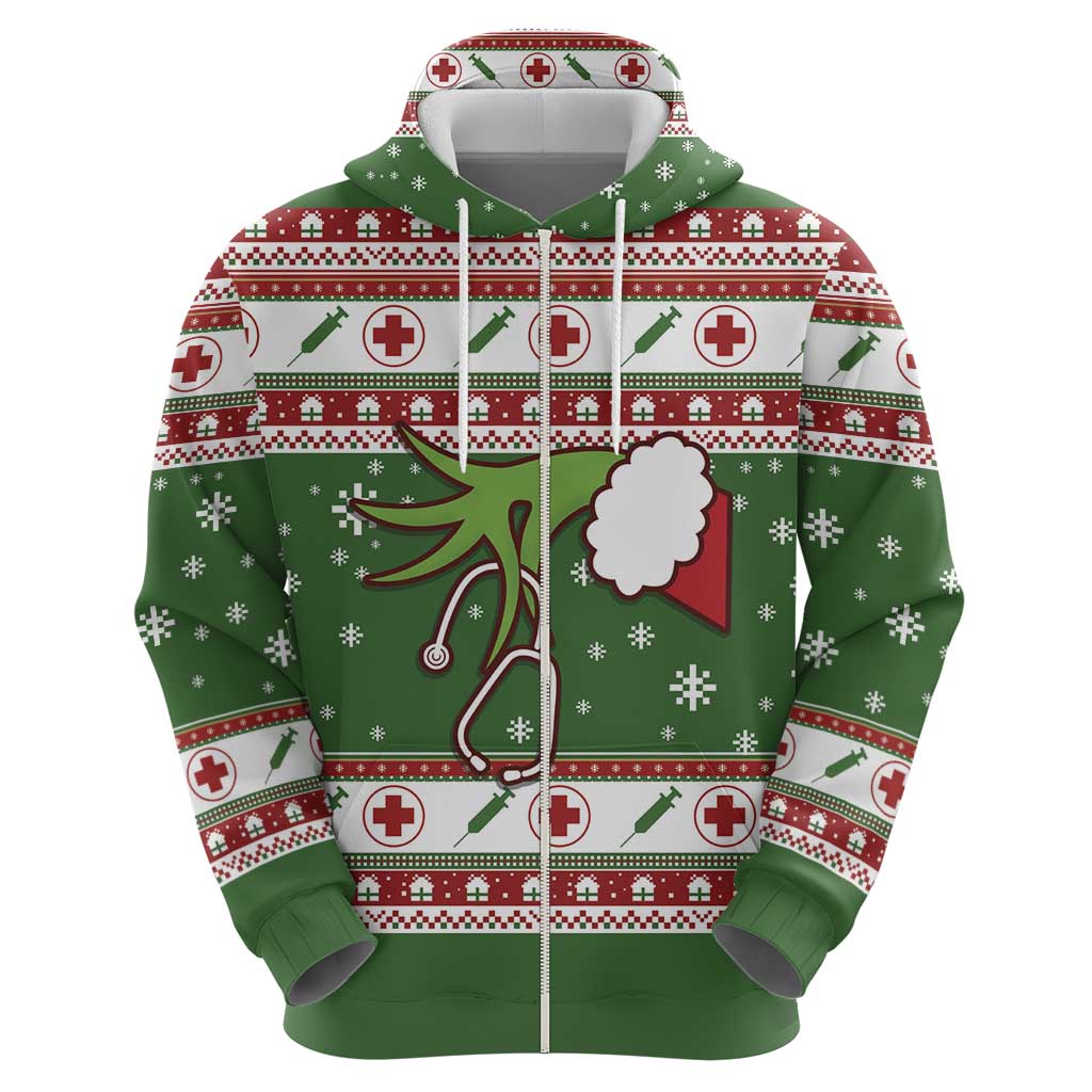 Nurse Hoodie Nurse Grinch Christmas DT04