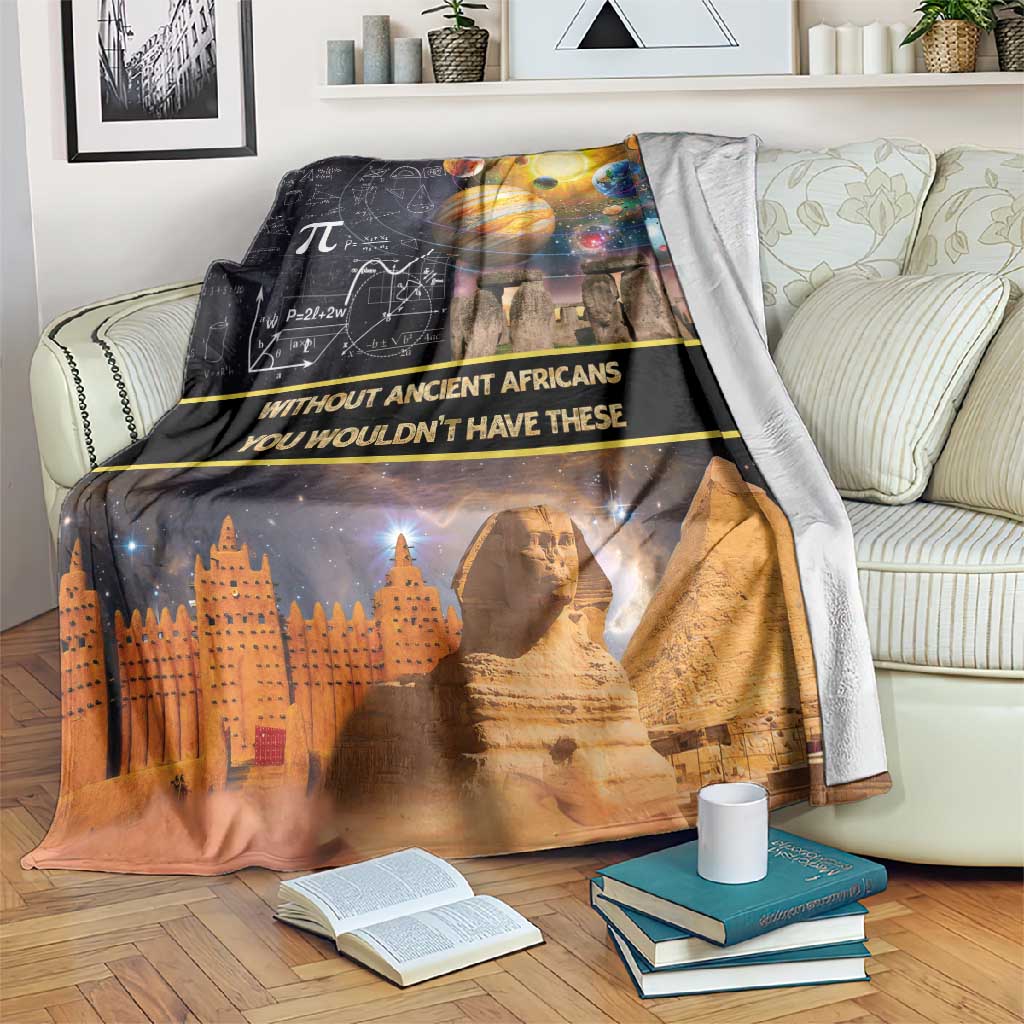 Afro Egyptian Pyramids Blanket Ancient African Achievements Galaxy DT04