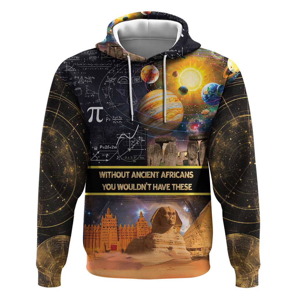 Ancient African Achievements Hoodie Egyptian Pyramids Galaxy DT04
