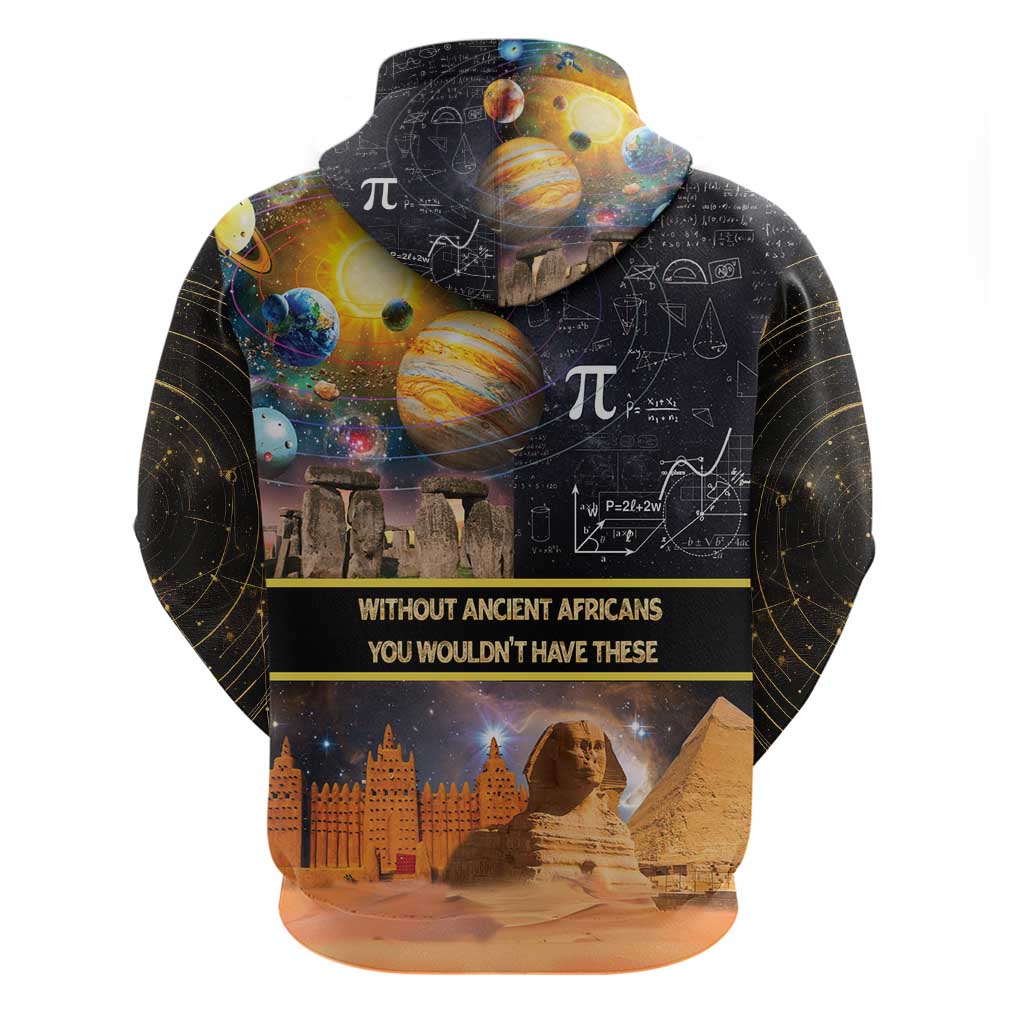 Ancient African Achievements Hoodie Egyptian Pyramids Galaxy DT04