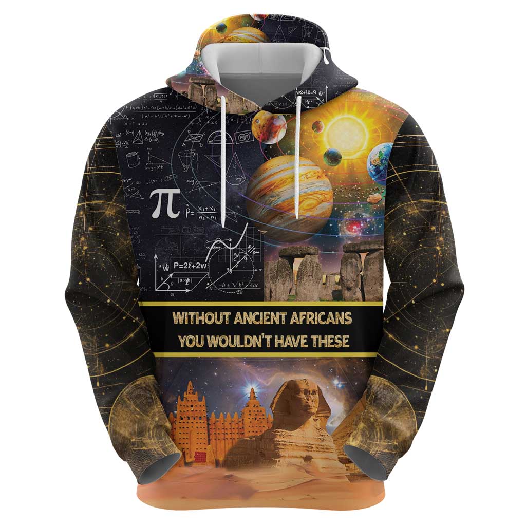 Ancient African Achievements Hoodie Egyptian Pyramids Galaxy DT04