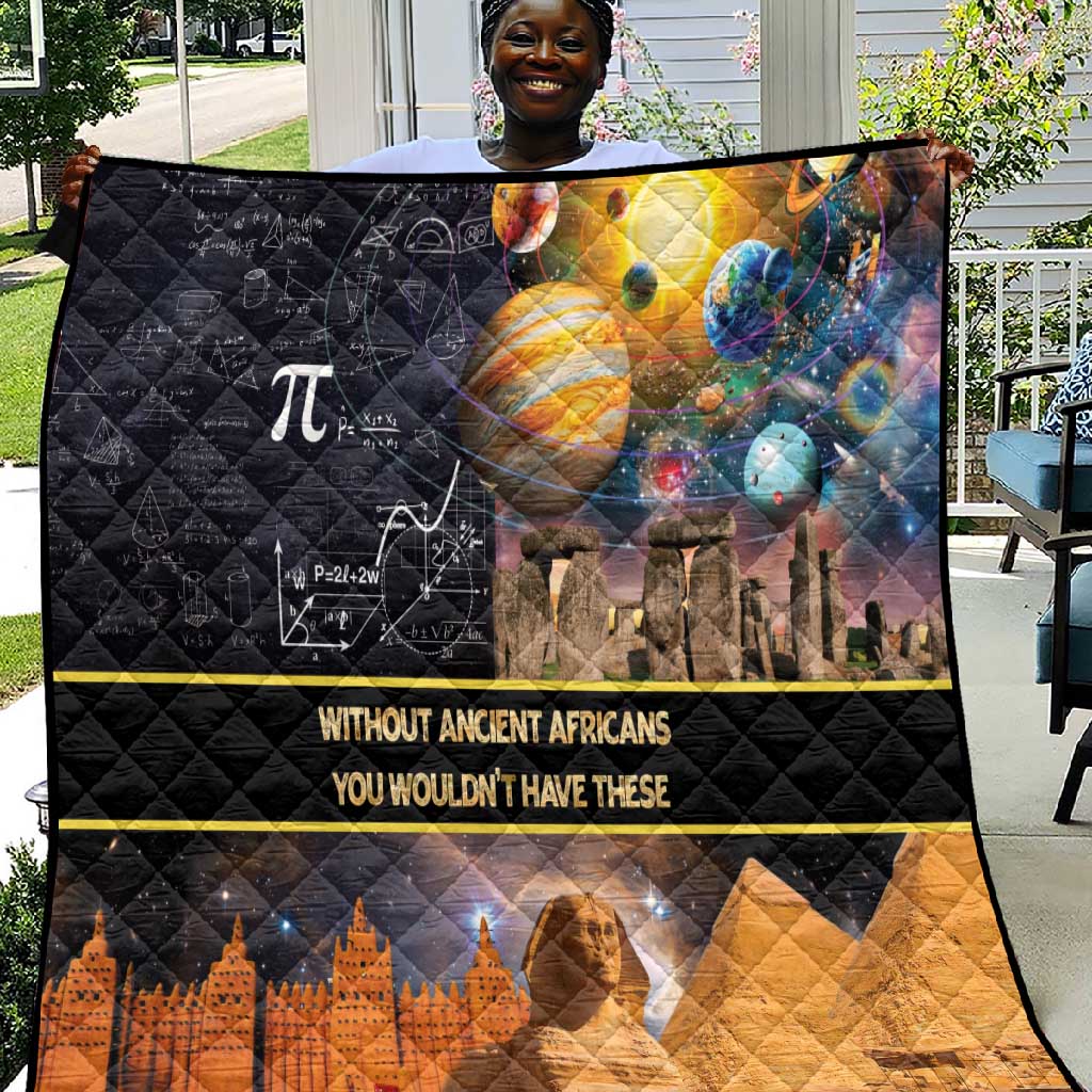 Afro Egyptian Pyramids Quilt Ancient African Achievements Galaxy DT04