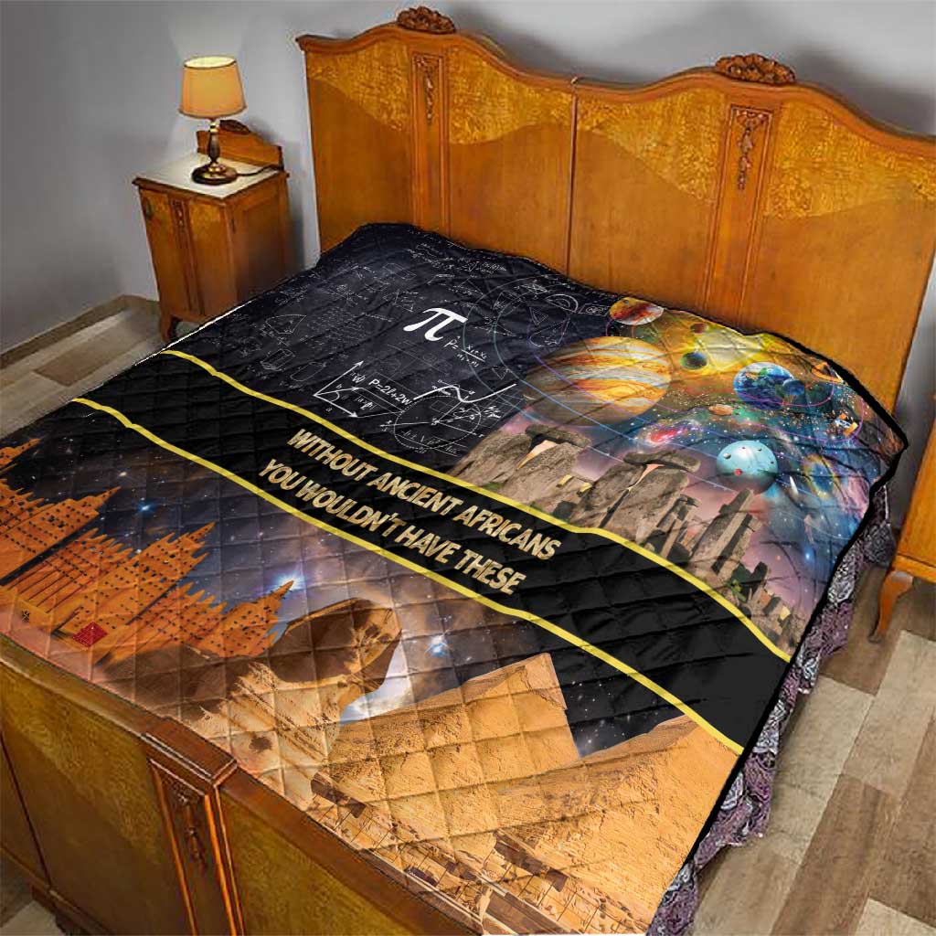 Afro Egyptian Pyramids Quilt Ancient African Achievements Galaxy DT04