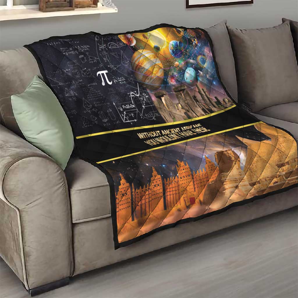 Afro Egyptian Pyramids Quilt Ancient African Achievements Galaxy DT04