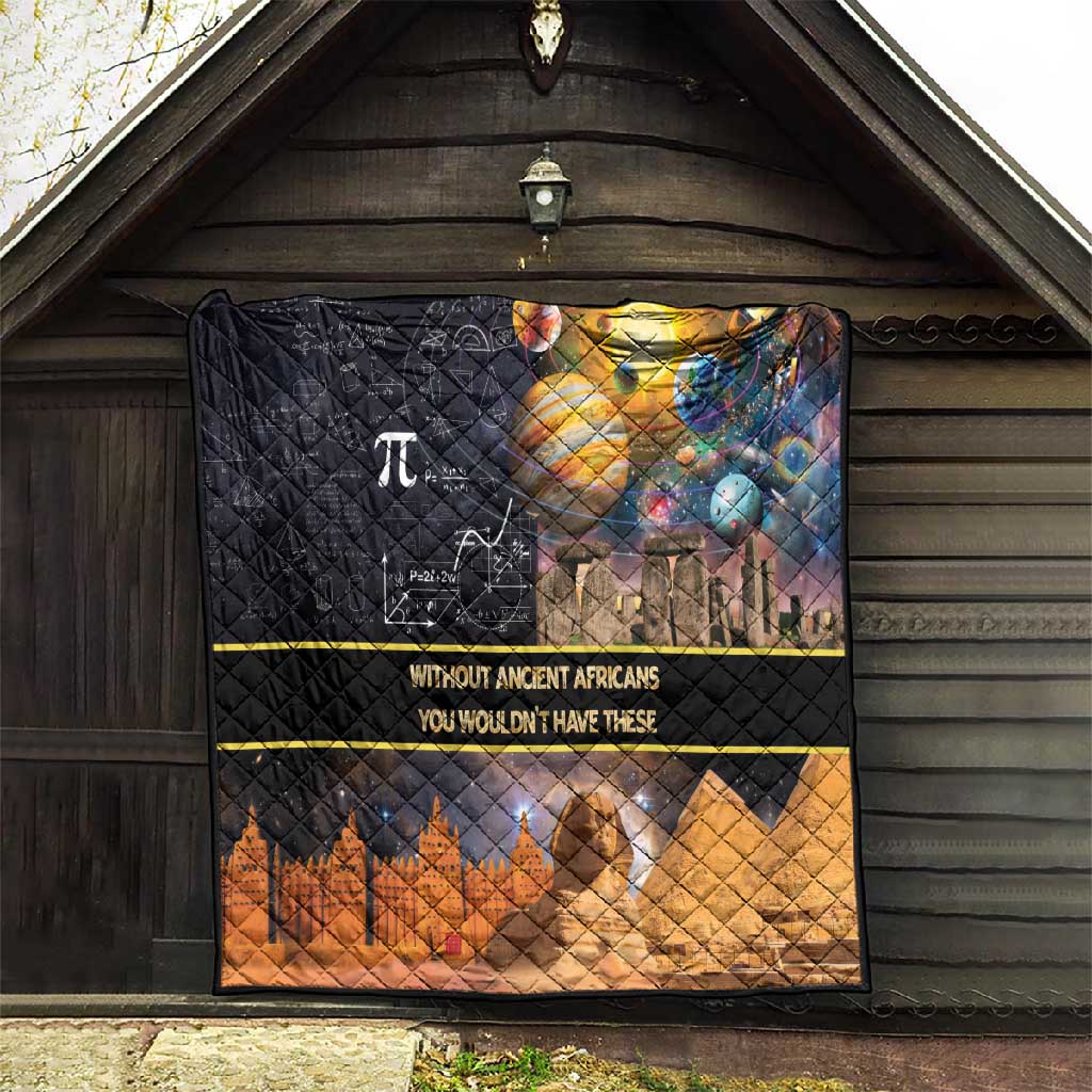Afro Egyptian Pyramids Quilt Ancient African Achievements Galaxy DT04