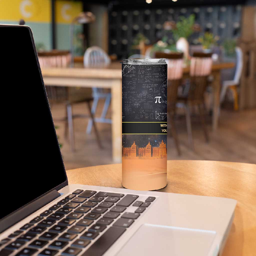 Afro Egyptian Pyramids Skinny Tumbler Ancient African Achievements Galaxy DT04