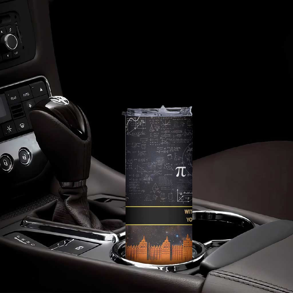 Afro Egyptian Pyramids Skinny Tumbler Ancient African Achievements Galaxy DT04