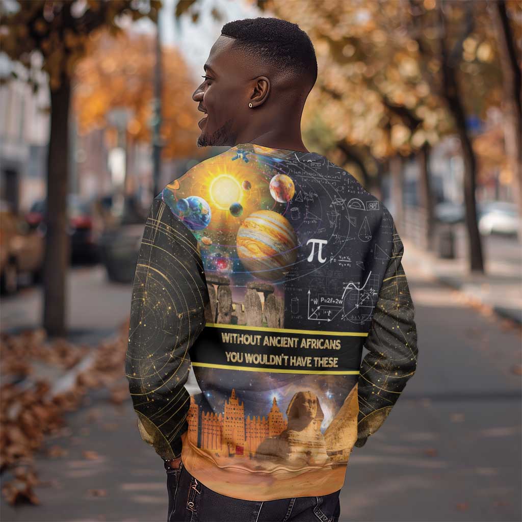 Afro Egyptian Pyramids Sweatshirt Ancient African Achievements Galaxy DT04