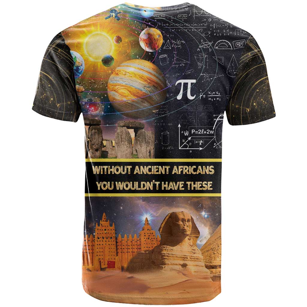 Afro Egyptian Pyramids T shirt Ancient African Achievements Galaxy DT04