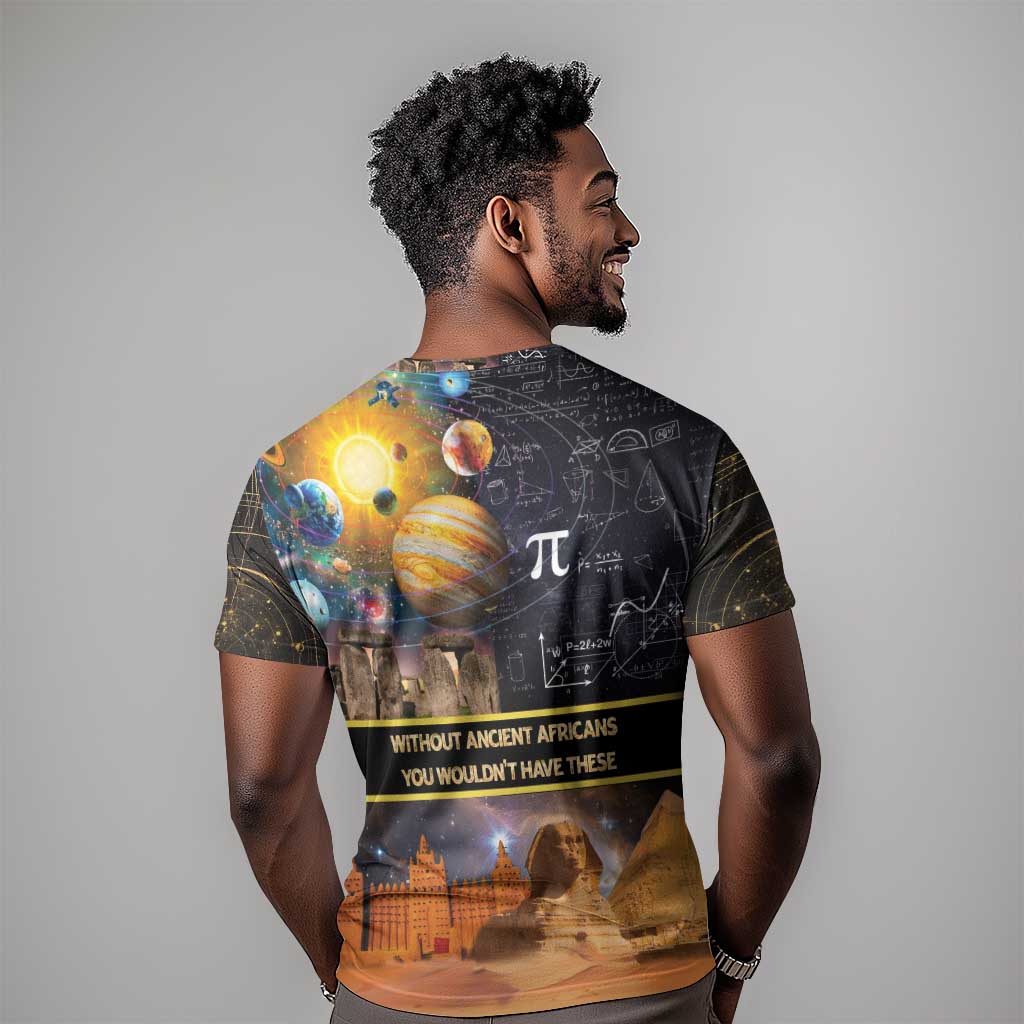 Afro Egyptian Pyramids T shirt Ancient African Achievements Galaxy DT04