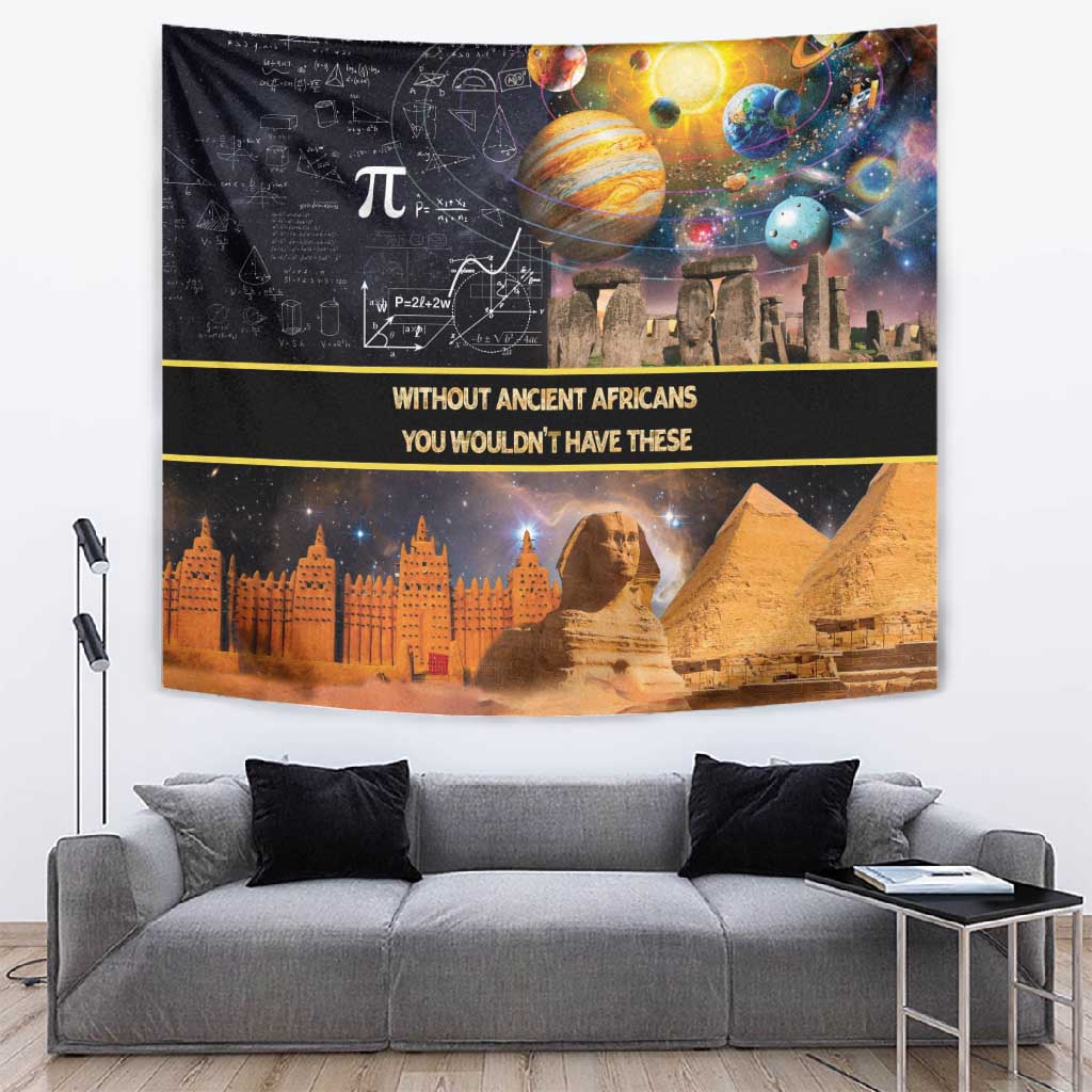 Afro Egyptian Pyramids Tapestry Ancient African Achievements Galaxy DT04