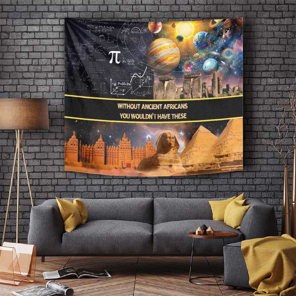 Afro Egyptian Pyramids Tapestry Ancient African Achievements Galaxy DT04