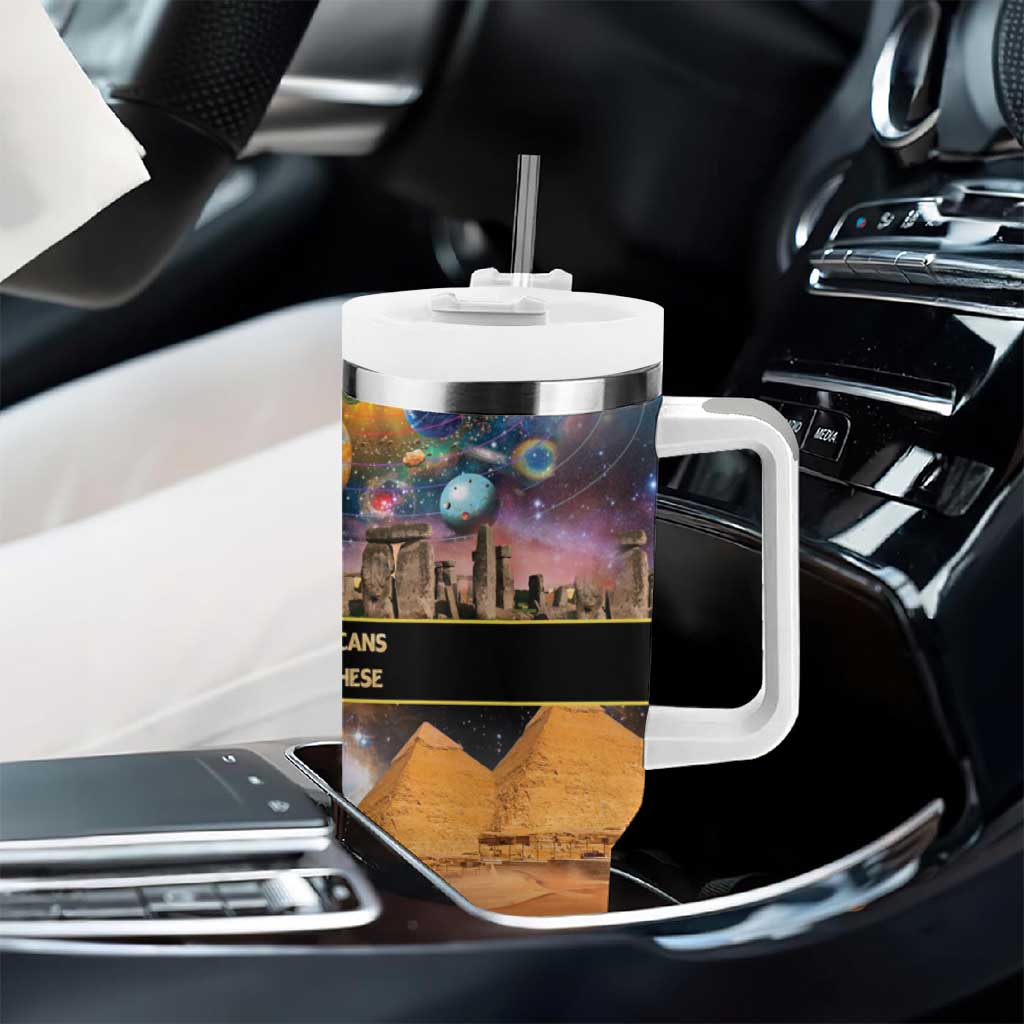 Afro Egyptian Pyramids Tumbler With Handle Ancient African Achievements Galaxy DT04