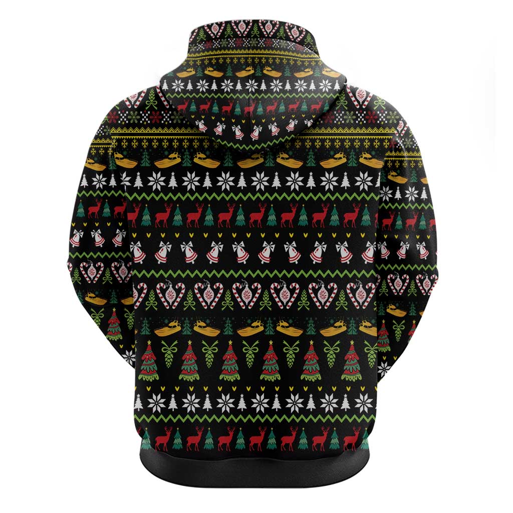 Santa On A Boat Hoodie Christmas Gifts DT04