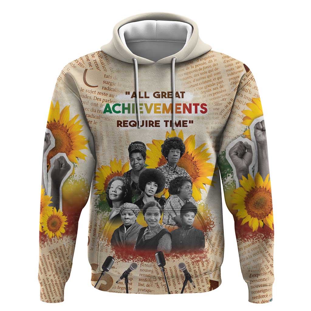 African Hoodie Civil Rights Female Leaders Sunflower DT04