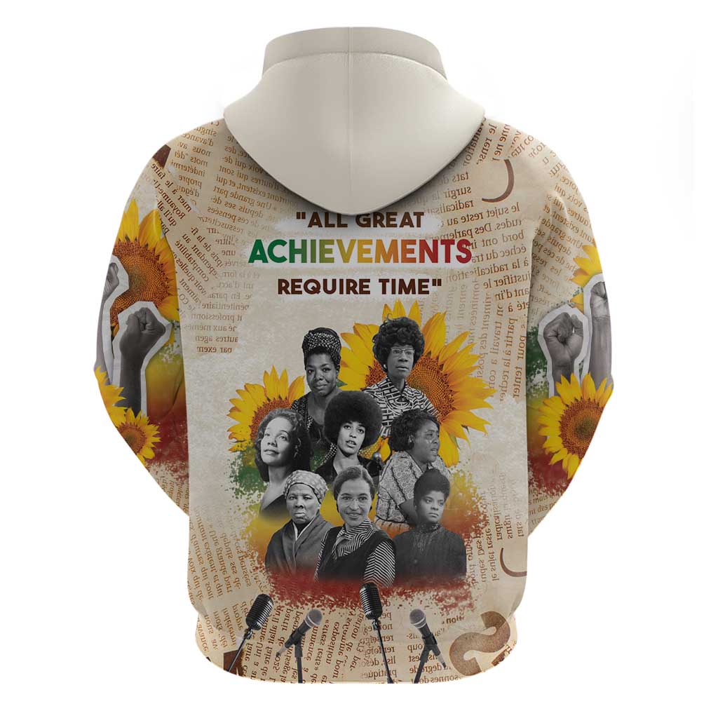 African Hoodie Civil Rights Female Leaders Sunflower DT04