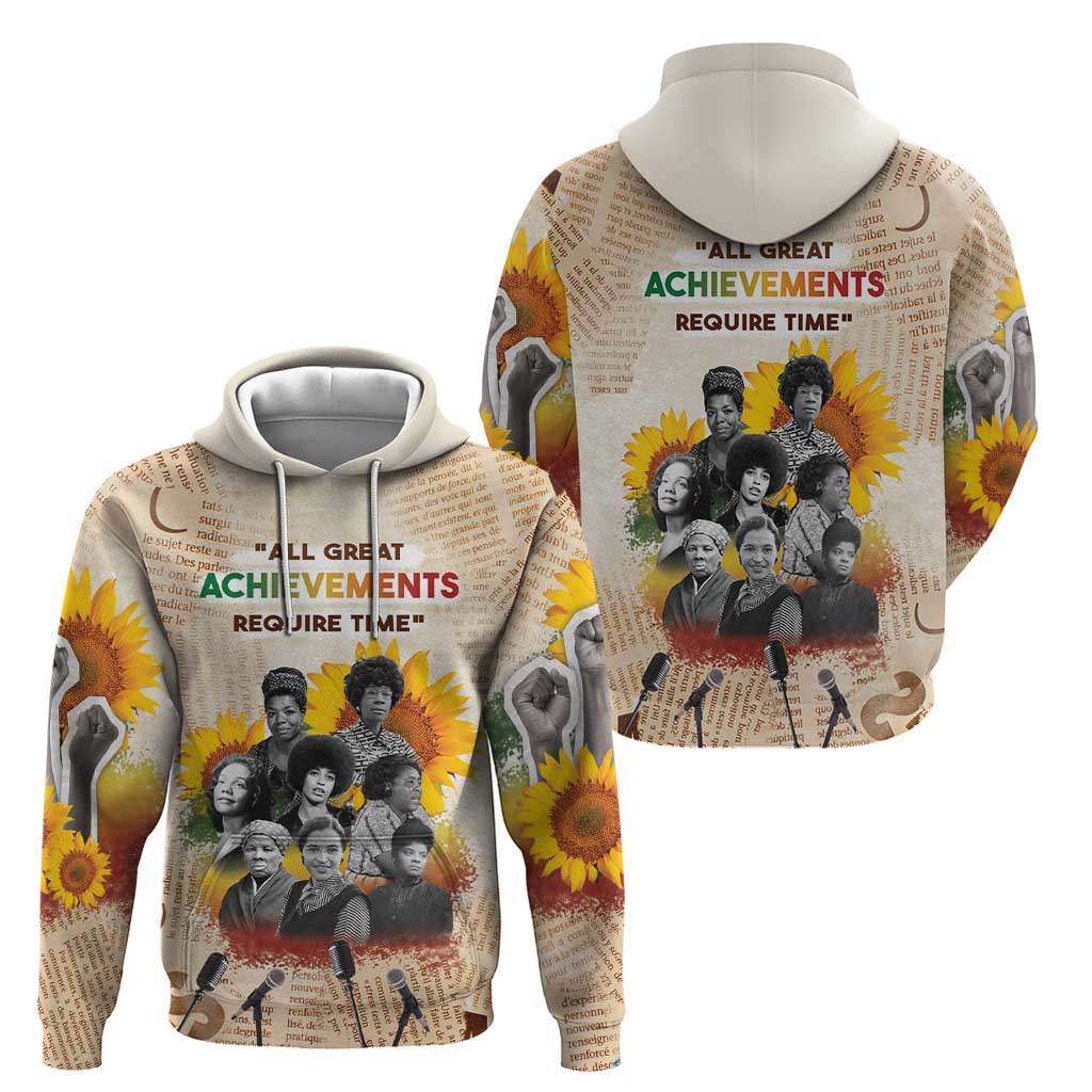 African Hoodie Civil Rights Female Leaders Sunflower DT04