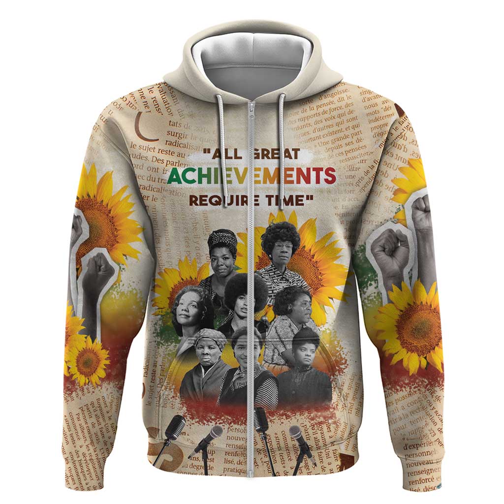 African Hoodie Civil Rights Female Leaders Sunflower DT04