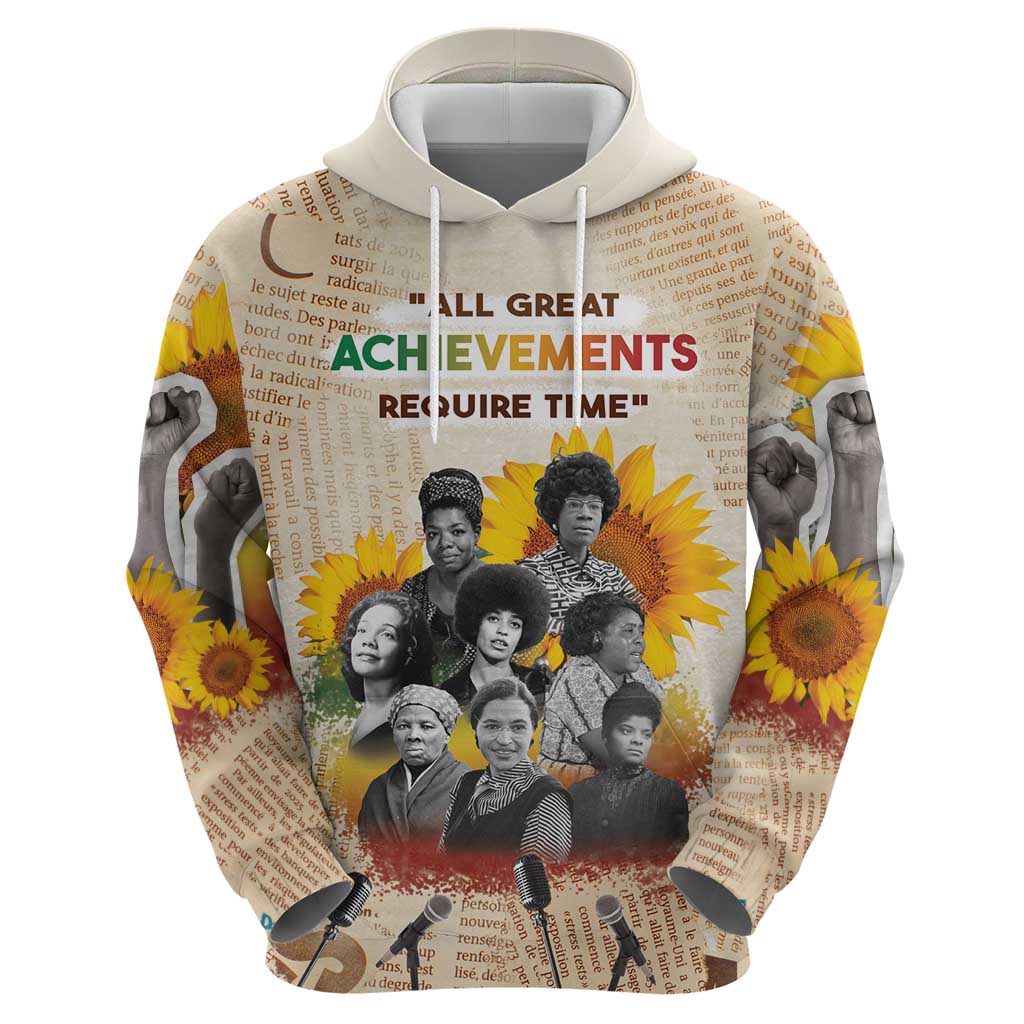 African Hoodie Civil Rights Female Leaders Sunflower DT04