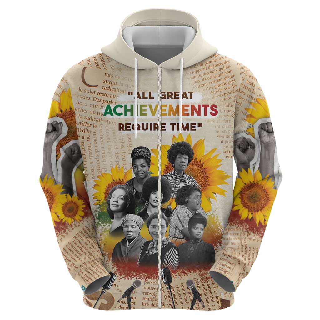 African Hoodie Civil Rights Female Leaders Sunflower DT04