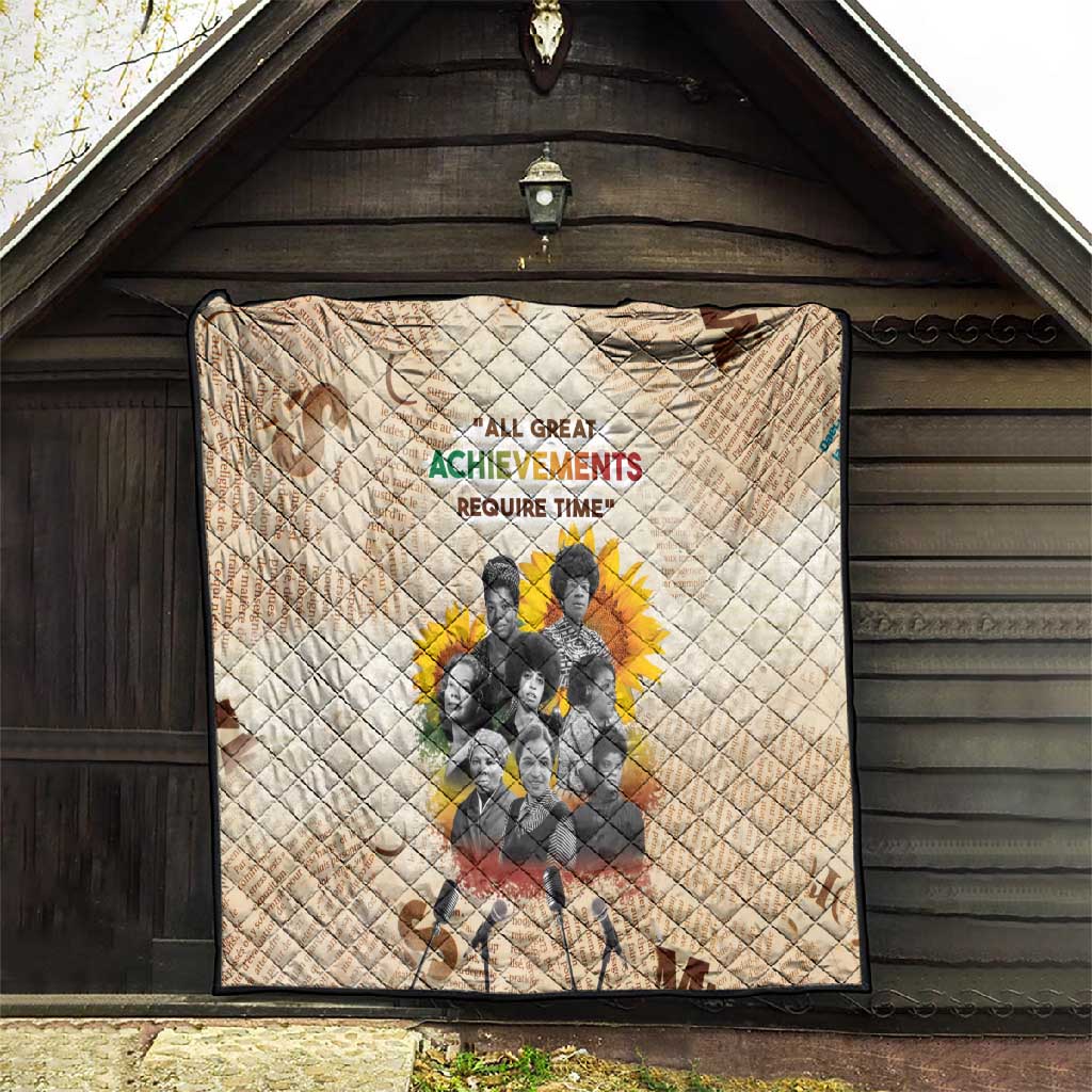 African Achievements Quilt Civil Rights Female Leaders Sunflower DT04