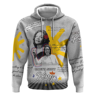 Coretta Scott King Hoodie Honoring The Legacy Hand Draw Style DT04