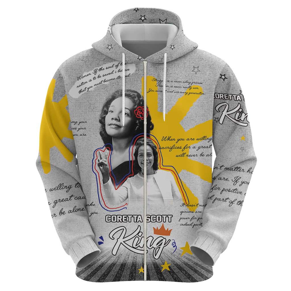 Coretta Scott King Hoodie Honoring The Legacy Hand Draw Style DT04