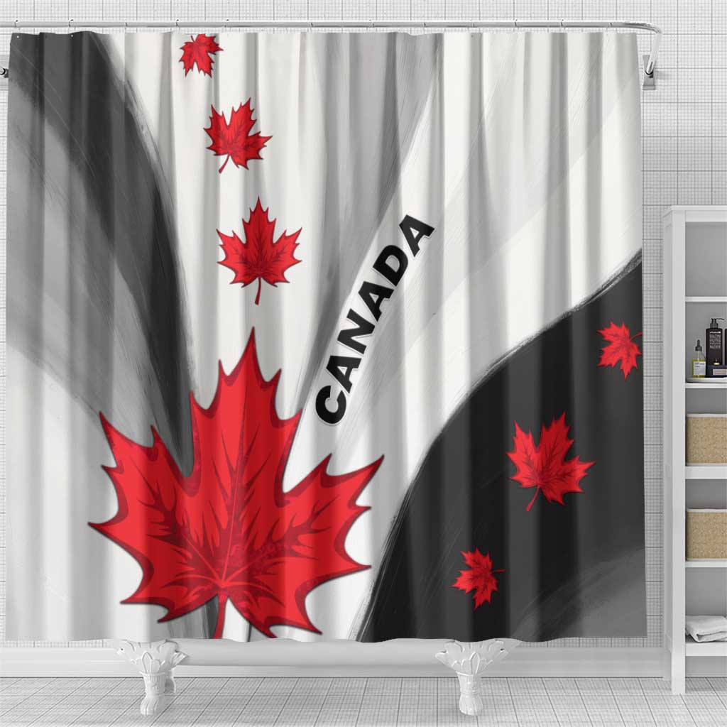 Canada Maple Leaf Shower Curtain Unique Style DT04