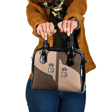 Cowcat Shoulder Handbag Cowboy Cat Meowdy Retro Western Yoke Brown DT05