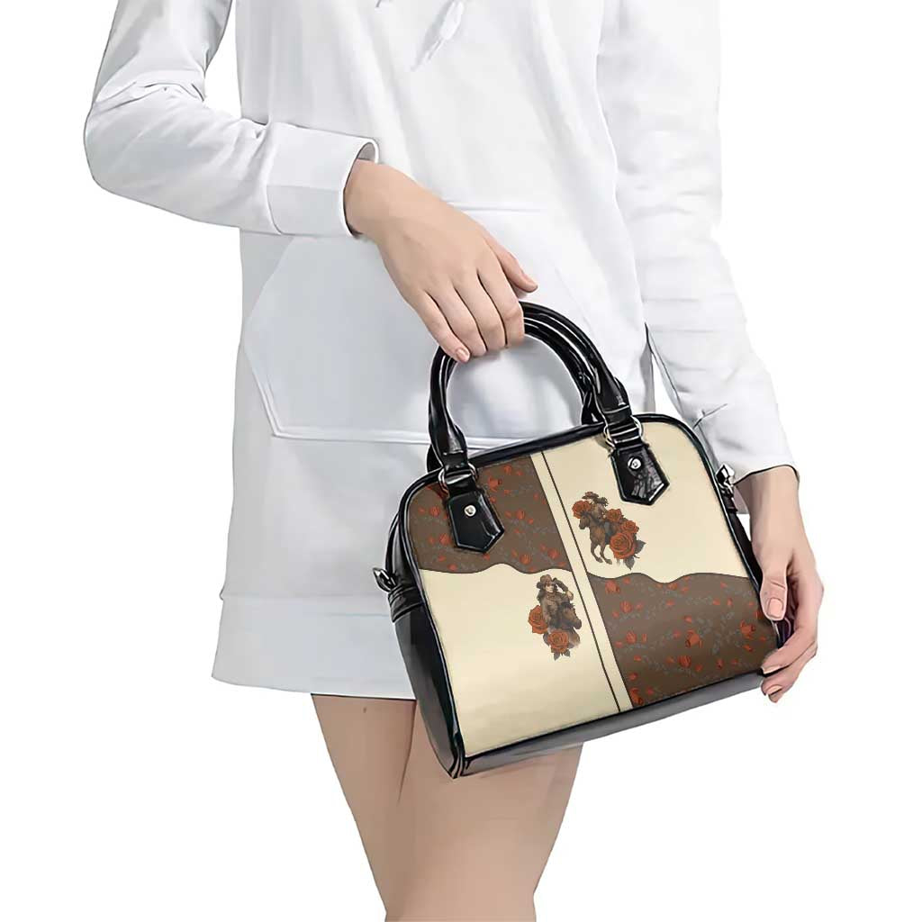 Cowgirl Shoulder Handbag Rose Retro Western Yoke DT05