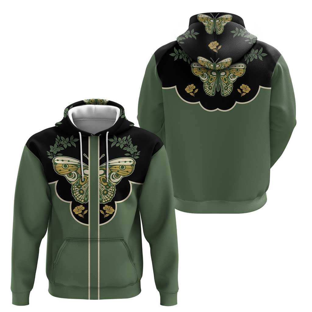 Retro Butterfly Hoodie Western Yoke Style DT05