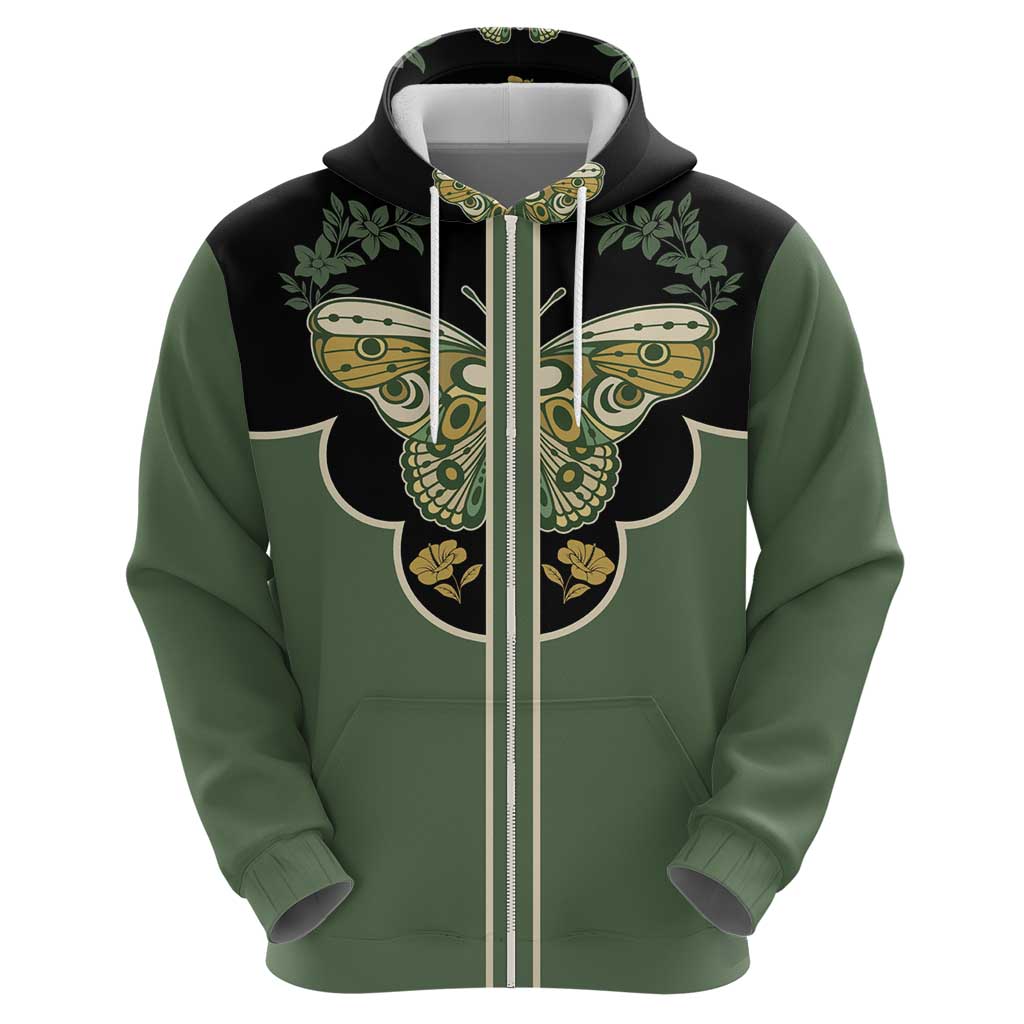 Retro Butterfly Hoodie Western Yoke Style DT05