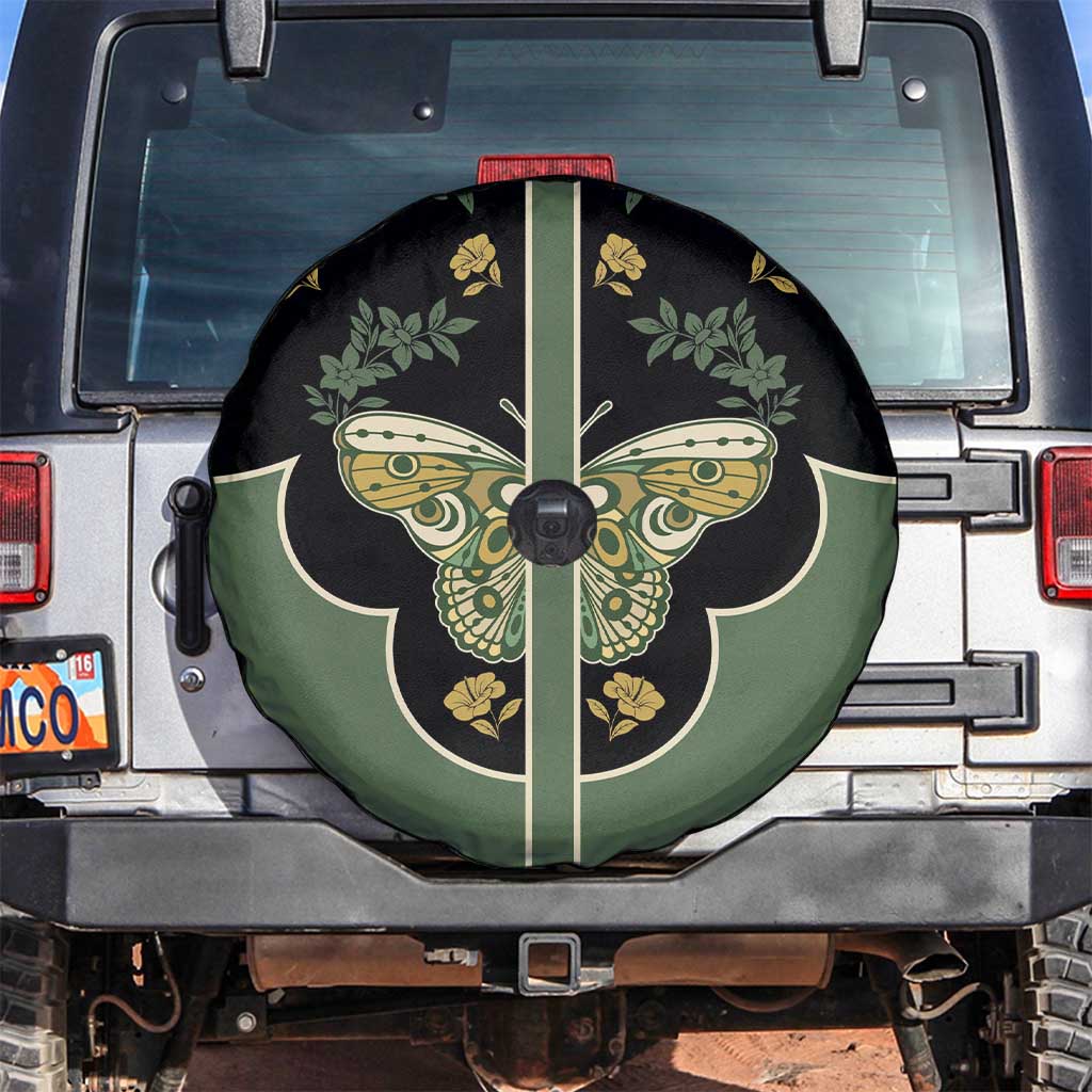 Retro Butterfly Spare Tire Cover Western Yoke Style DT05