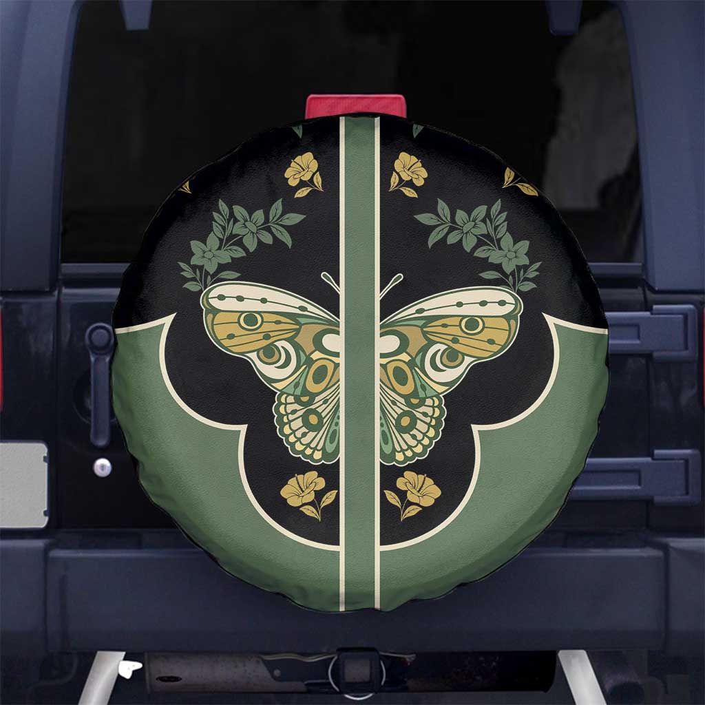 Retro Butterfly Spare Tire Cover Western Yoke Style DT05