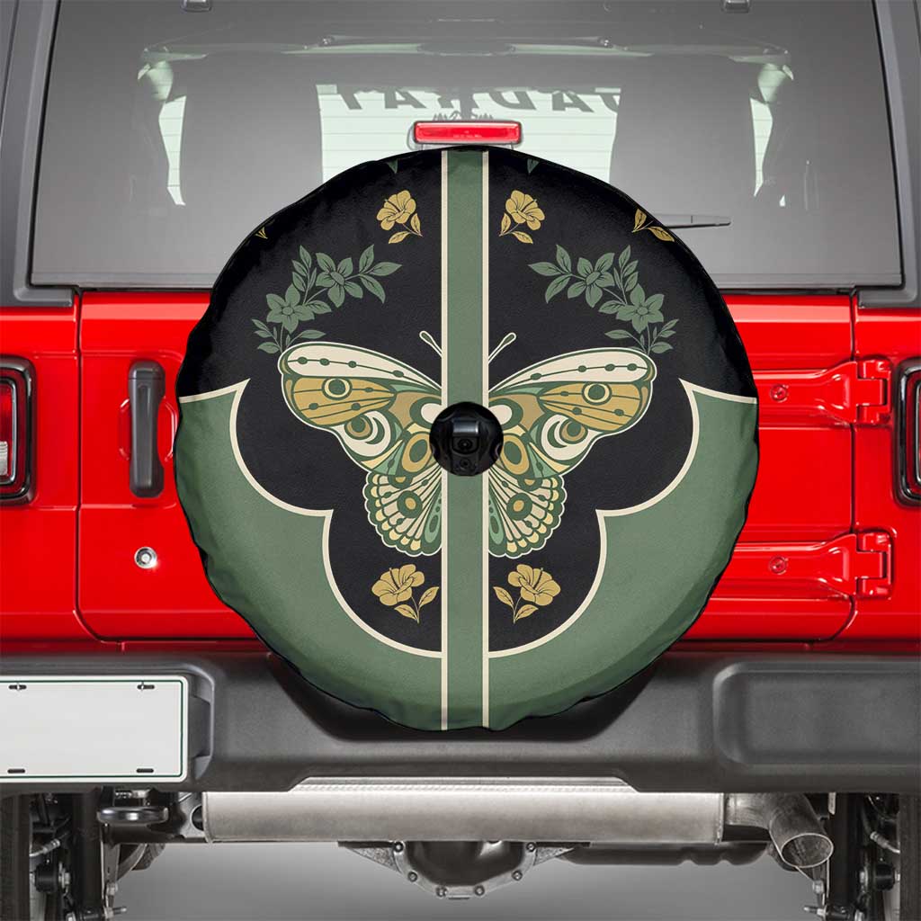 Retro Butterfly Spare Tire Cover Western Yoke Style DT05