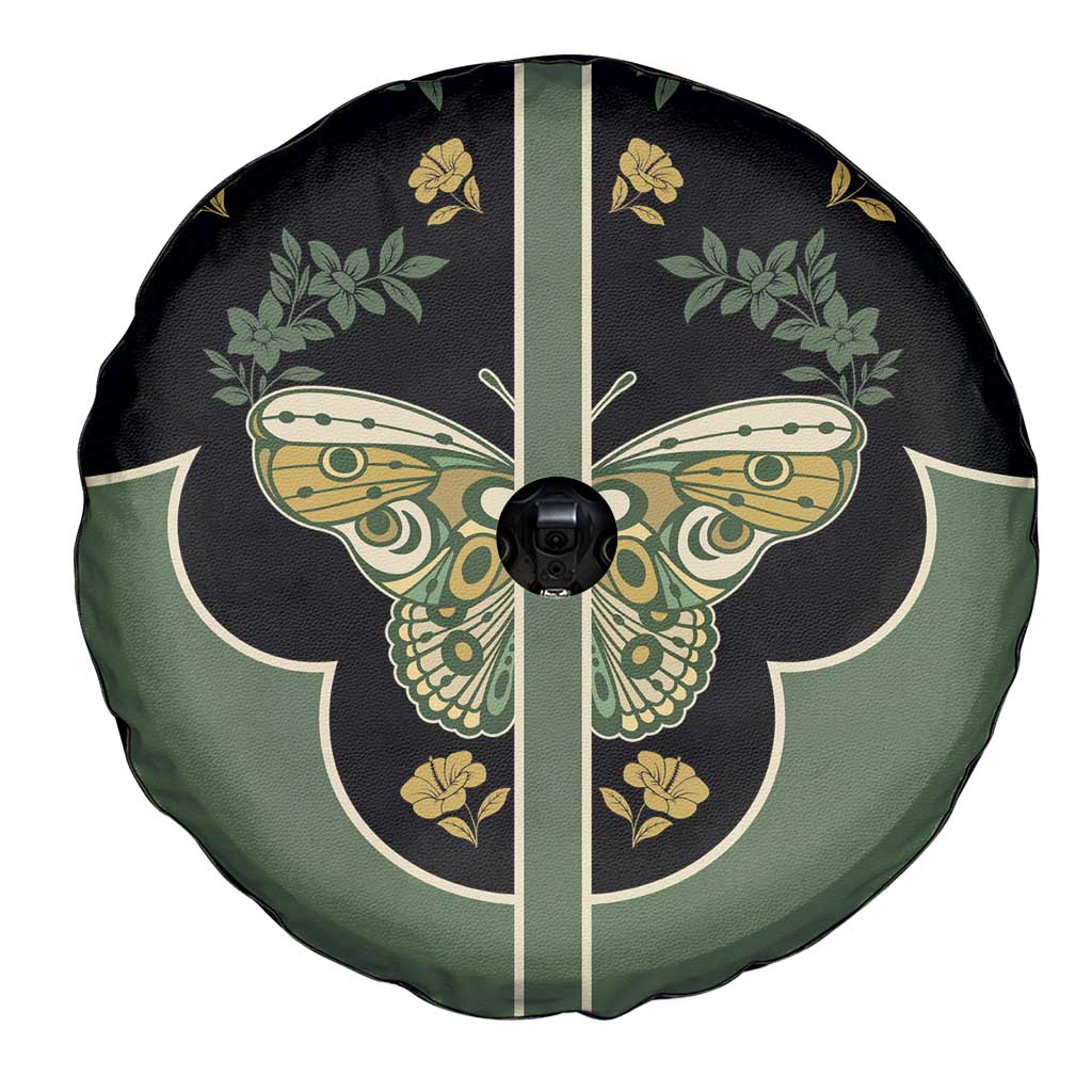 Retro Butterfly Spare Tire Cover Western Yoke Style DT05