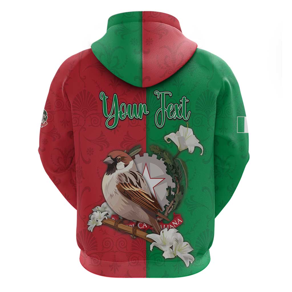 Personalized Italy Hoodie Sparrow With Symbol Italiana DT05