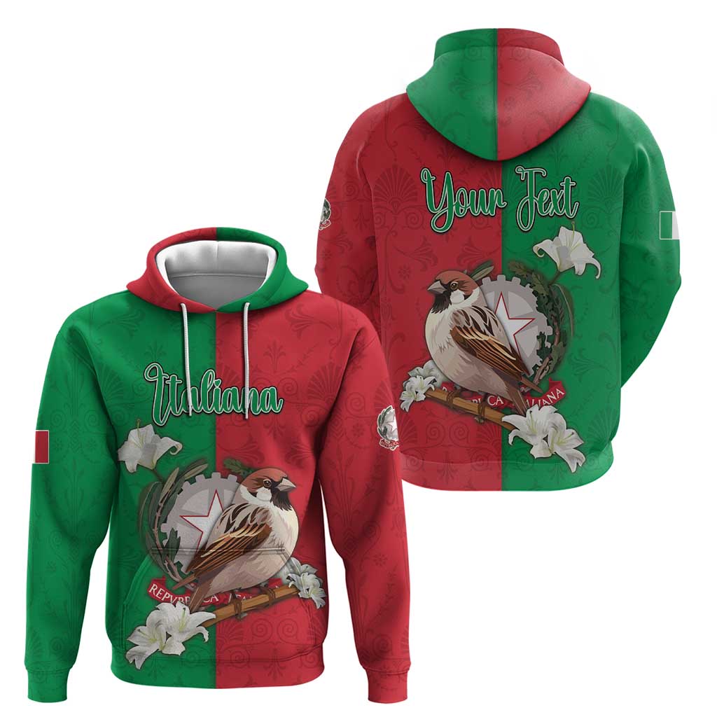 Personalized Italy Hoodie Sparrow With Symbol Italiana DT05