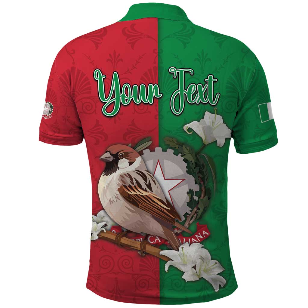 Personalized Italy Polo Shirt Sparrow With Symbol Italiana DT05