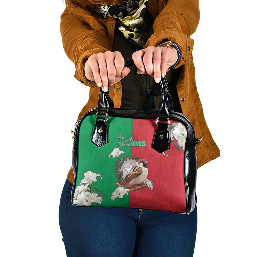 Italy Shoulder Handbag Sparrow With Symbol Italiana DT05