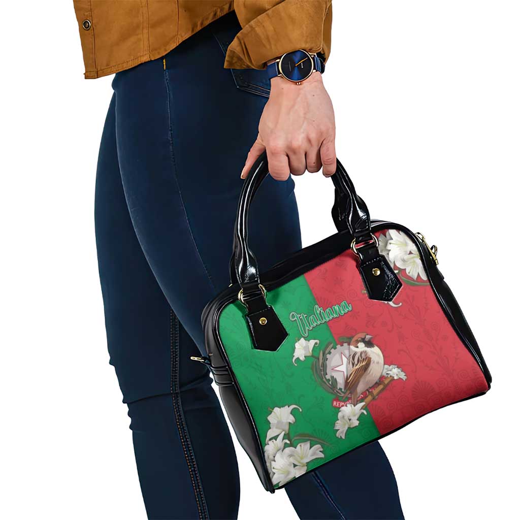 Italy Shoulder Handbag Sparrow With Symbol Italiana DT05