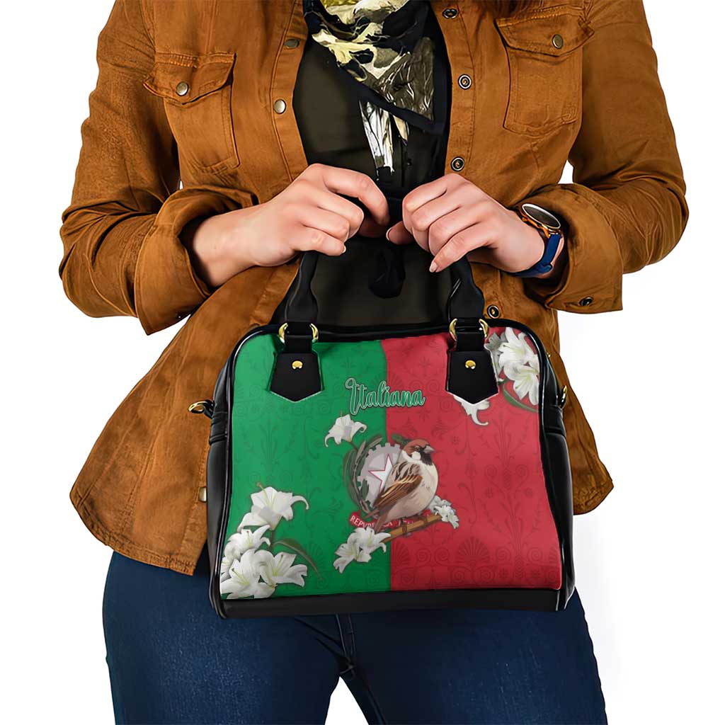 Italy Shoulder Handbag Sparrow With Symbol Italiana DT05